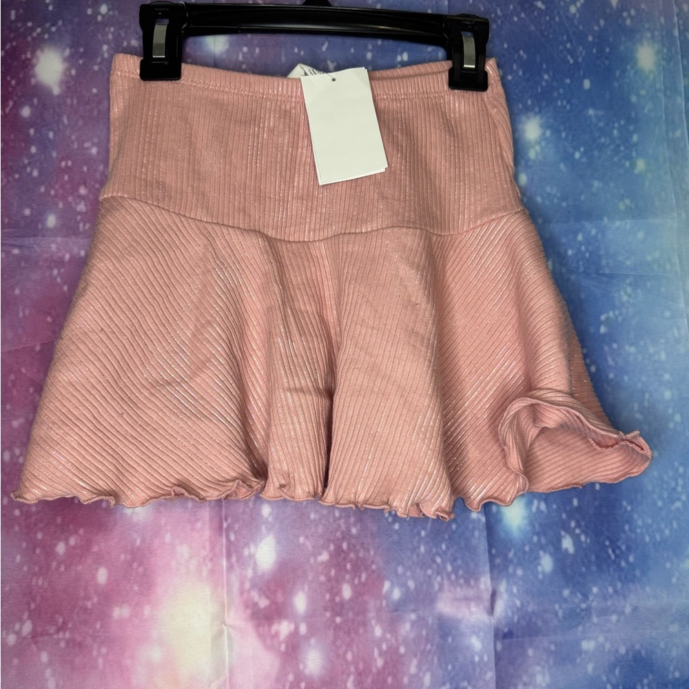 New H&M pink shimmer skirt